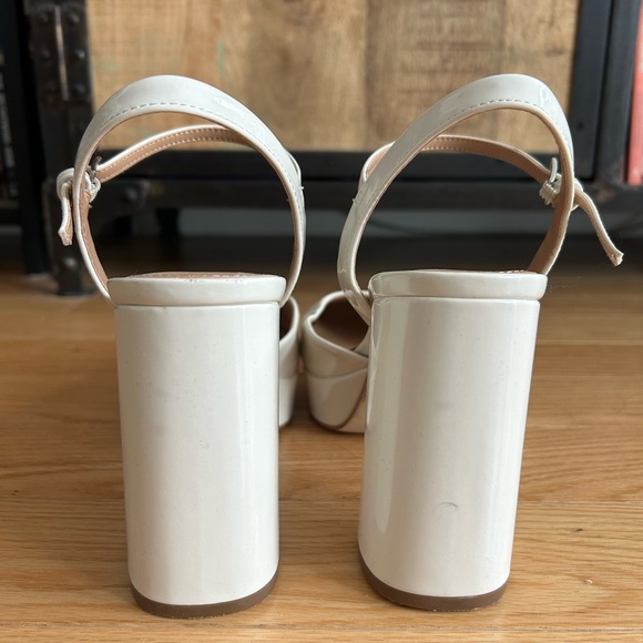 Marc Fisher Ivory Nazira Platform Pump With Square Toe - Picture 7 of 11